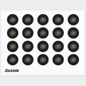 Sticker Rond Soyez comme la soustraction et faites une différen (Feuille)