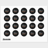 Sticker Rond Soyez comme la soustraction et faites une différen (Feuille)