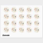 Sticker Rond Soyez courageux Ayez Courage Fox (Feuille)