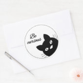 Sticker Rond Soyez Curieux (Enveloppe)
