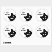 Sticker Rond Soyez Curieux (Feuille)