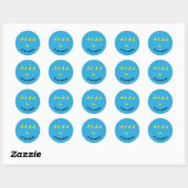 Sticker Rond Soyez des Canards Motivationnels Non-Conformistes  (Feuille)