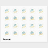 Sticker Rond soyez doux avec vous-même (Feuille)