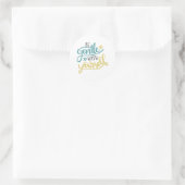 Sticker Rond soyez doux avec vous-même (Sac)