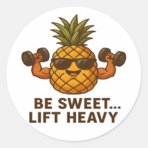 Soyez doux, soulevez lourd Gym Pineapple Fitness D