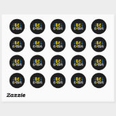 Sticker Rond Soyez Extra Chromosome Plus Sensibilisation au syn (Feuille)