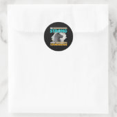 Sticker Rond Soyez forts et courageux - Llama (Sac)