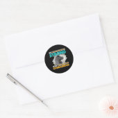 Sticker Rond Soyez forts et courageux - Llama (Enveloppe)