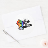 Sticker Rond Soyez Gay Do Crime (Enveloppe)
