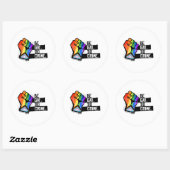 Sticker Rond Soyez Gay Do Crime (Feuille)