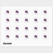 Sticker Rond Soyez gentil avec les bactéries (Feuille)
