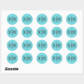 Sticker Rond Soyez gentil Devis (Feuille)