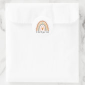Sticker Rond Soyez gentil envers votre esprit Les questions de  (Sac)