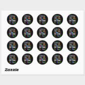 Sticker Rond Soyez gentil Sensibilisation sur l'autisme ASL Mam (Feuille)