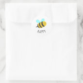 Sticker Rond Soyez heureux (Sac)