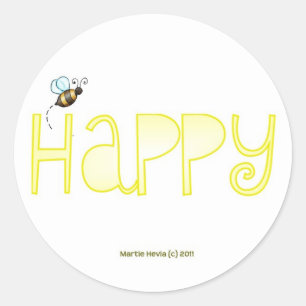 Sticker Rond Soyez heureux