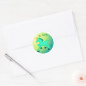 Sticker Rond Soyez heureux (Enveloppe)