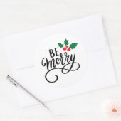 Sticker Rond Soyez Joyeux (Enveloppe)