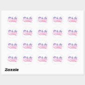 Sticker Rond Soyez la reine (Feuille)
