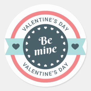 Sticker Rond Soyez la Saint Valentin de la mine ID1086