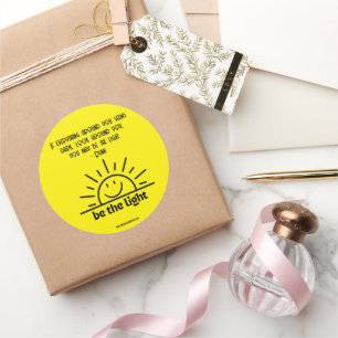 STICKER ROND SOYEZ LE BÂTIMENT LÉGER