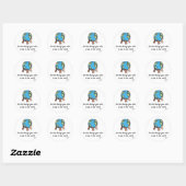 Sticker Rond Soyez le changement (Feuille)