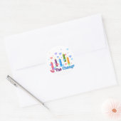 Sticker Rond Soyez le changement mondial (Enveloppe)