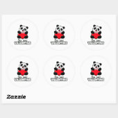 Sticker Rond Soyez ma VALENTINE (Feuille)