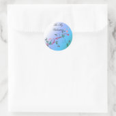 Sticker Rond Soyez mon Valentin (Sac)