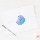 Sticker Rond Soyez mon Valentin (Enveloppe)