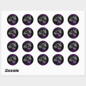 Sticker Rond Soyez Plus Forte Que La Tempête Heimer (Feuille)
