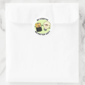 Sticker Rond Soyez Positif Peu Importe Watt Funny Science Pun (Sac)