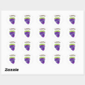 Sticker Rond Soyez Raisonnable Pun Bunch Raisonnable (Feuille)