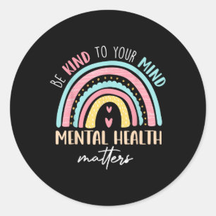 Sticker Rond Soyez Signe De Votre Sensibilisation À La Santé Me