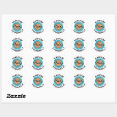 Sticker Rond Soyez toujours votre shellf positif Shell Pun (Feuille)