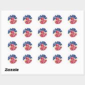 Sticker Rond Soyez toujours vous-même - Slogan d'application (Feuille)