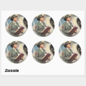 Sticker Rond Soyez un marin - Libérez un marin pour combattre (Feuille)