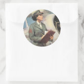 Sticker Rond Soyez un marin - Libérez un marin pour combattre (Sac)