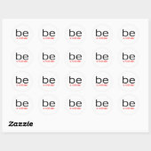 Sticker Rond Soyez Une Star Rock (Feuille)