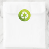 Sticker Rond Soyez vert et recyclez (Sac)