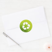 Sticker Rond Soyez vert et recyclez (Enveloppe)