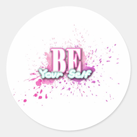 Sticker Rond Soyez votre motivation (Devant)