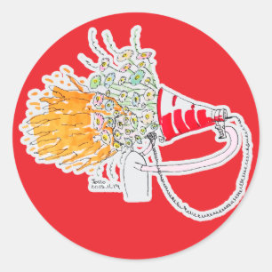 Sticker Rond Soyez votre plus grand fan
