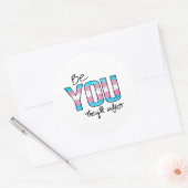 Sticker Rond Soyez vous ils s'adapteront (Enveloppe)