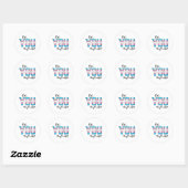 Sticker Rond Soyez vous ils s'adapteront (Feuille)