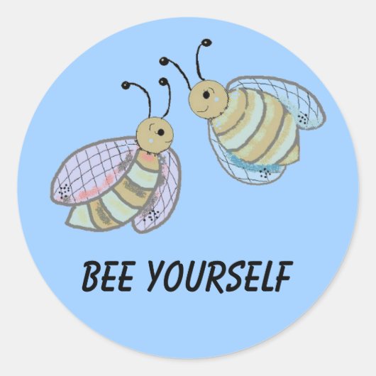 Sticker Rond Soyez Vous-Même (Devant)