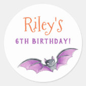 Sticker Rond Soyons Éffrayants belle fête d'Halloween (Devant)