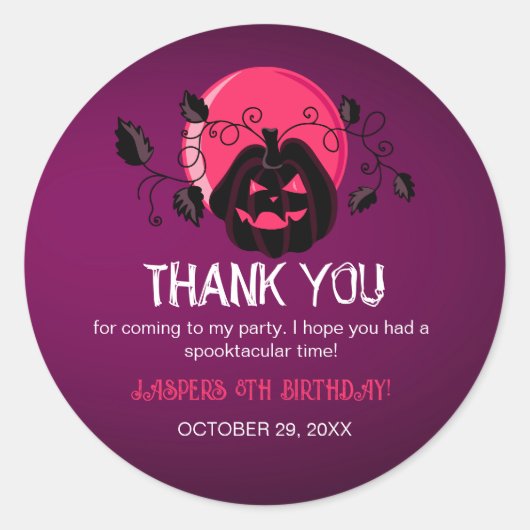 Sticker Rond Soyons Éffrayants Halloween fête d'anniversaire Me (Devant)