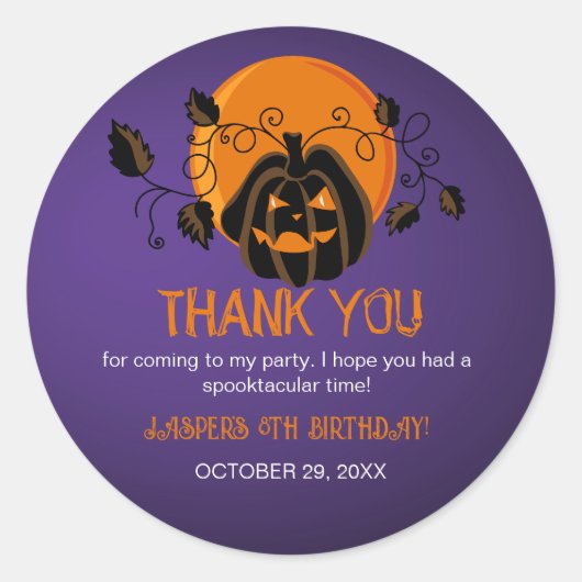 Sticker Rond Soyons Éffrayants Halloween fête d'anniversaire Me (Devant)