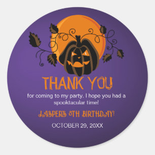 Sticker Rond Soyons Éffrayants Halloween fête d'anniversaire Me